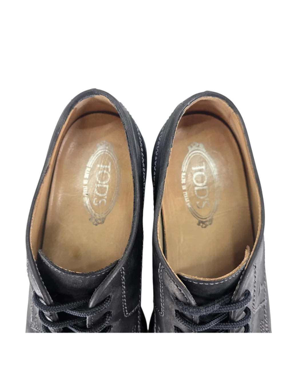 Tod's Black Nubuck Leather Derby Shoes | Made in Italy | Men's 9